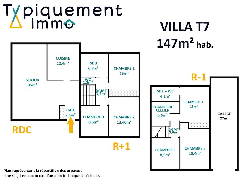 Vente maison 7 pièces 147 m² à Fontenilles (31470), 354 990 €