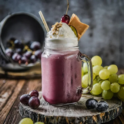 Grape Thickshake [450 Ml, Mason Jar]