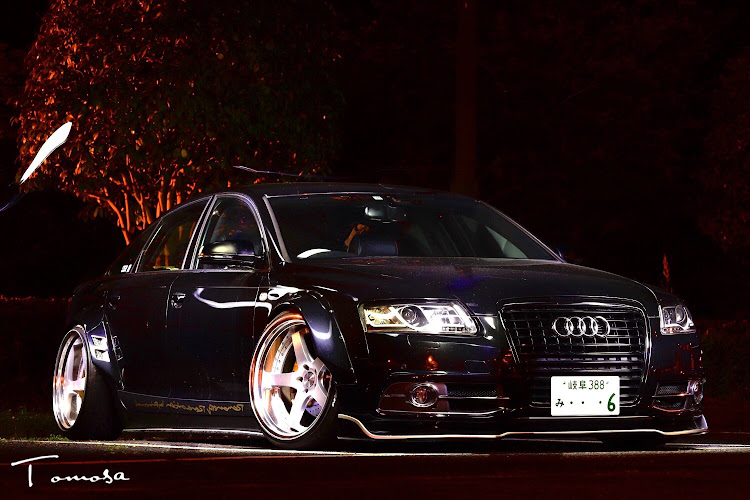 A6 セダンのアウディ・A6・オーバーフェンダー・街道レーサー・一眼レフ練習中に関するカスタム事例の投稿画像1枚目
