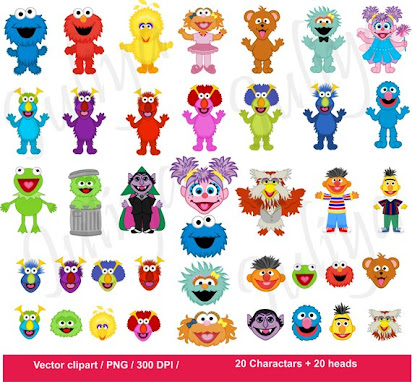 Sesame Street Vector Pack