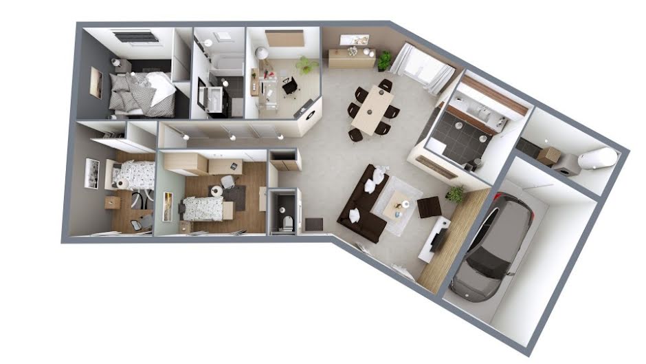 Vente maison neuve 3 pièces 69 m² à Le Teich (33470), 394 500 €