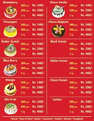 Feelings Cake & Chocolates menu 1