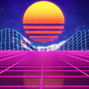 LEAFYISHERE } NEON } RETRO WAVE } 2560X1600 Chrome extension download