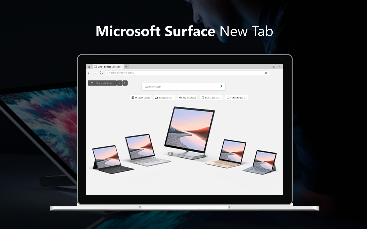 Microsoft Surface New Tab Preview image 3