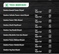 Bamboo Biryani House menu 1