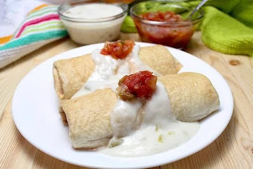 Baked Chicken Chimichangas