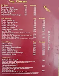 The Streeters menu 8