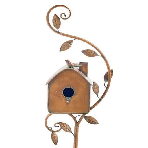 Title 2, Abstract and Traditional Style Birdhouse Garden...