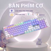 Bàn Phím Cơ Gaming Có Dây Onikuma Basic Brown/Blue Switch 104 Phím Có Đèn Rgb Màu Trắng Xanh/Tím Dành Cho Máy Tính/Lapto