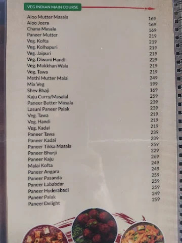 Pune 33 menu 