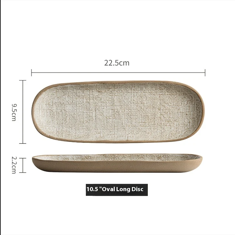 Retro Tray Sushi Plate Rectangular Ceramic Tableware. Serve your sushi in style. An elegant and durable dish for your fa