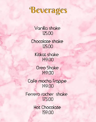 Belle Gateau menu 1