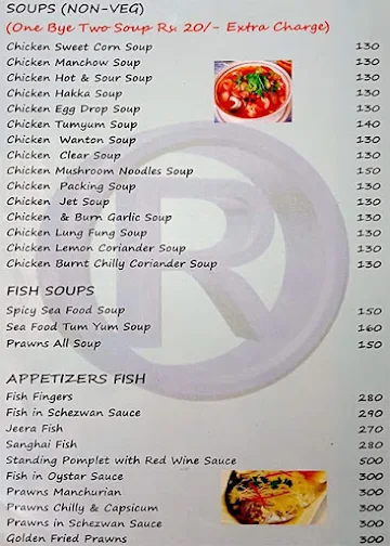 Rajan Sizzlers & Chinese Restaurant menu 