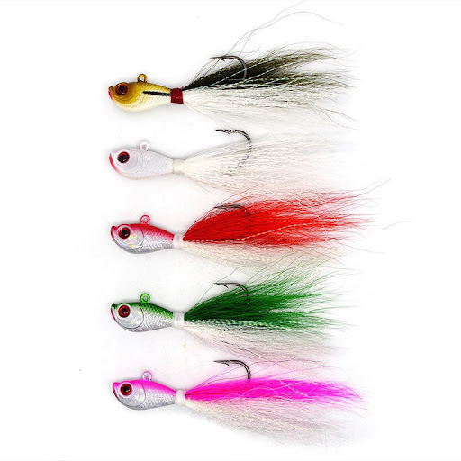 Title 7, Multicolor Deer Tail Beard Guy Bronzing Lure, E...
