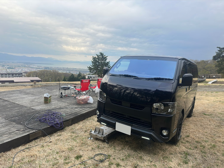 ハイエースバンのいいね♪ありがとうございます♪・GW・車中泊・猪苗代RVパークに関するカスタム事例の投稿画像2枚目
