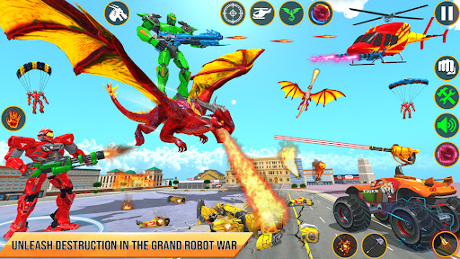 Screenshot Dragon Robot Car Games 3d