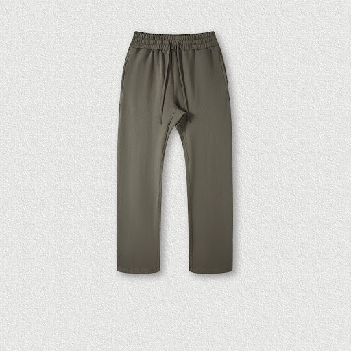 Title 18, Mens Earth Color Casual Trousers Trendy Loose ...