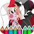 Coloring hazbin book hotel icon