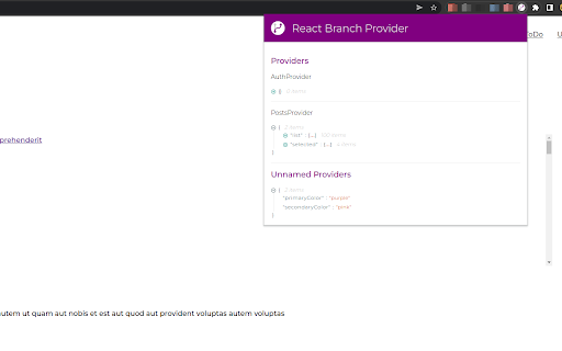 React Branch Provider Tool