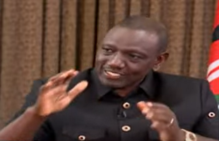 President William Ruto speaks during a joint media roundtable at State House on December 17, 2023.