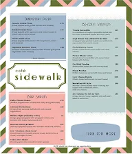 Cafe Sidewalk menu 2