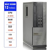 Case Máy Tính Chơi Game Dell Optiplex 7010 Core I5 3470 | Ram 8Gb | Ổ Cứng Ssd 120Gb | Hdd 500Gb | Gtx Vga 750Ti 2Gb