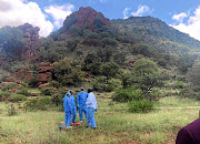 The spot where the bodies of Lucas Pasha children were found. Their father is on trial for their shocking murder.