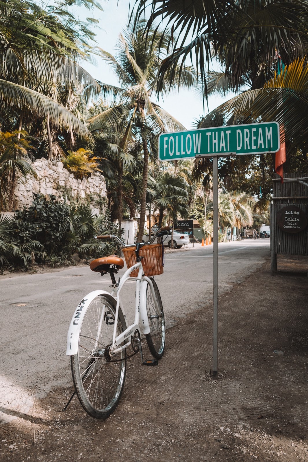 Follow your dreams sign