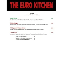 The Euro Kitchen menu 3