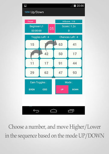 Up Down - Number Sequence Game