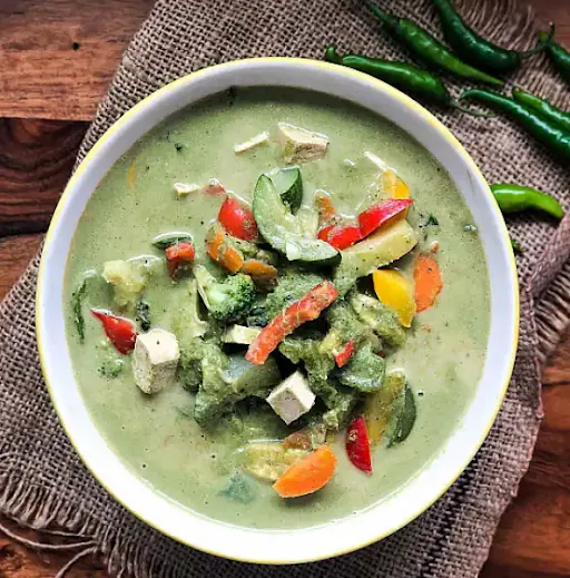 Veg Green Thai Curry Rice Bowl