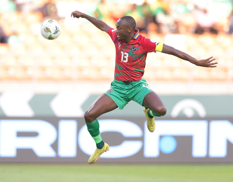 Peter Taanyanda Shalulile of Namibia during the Africa Cup of Nations Finals match between Tunisia and Namibia on Tuesday
