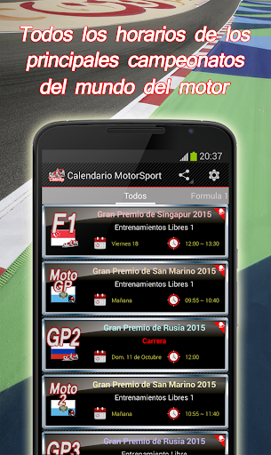 Calendario MotorSport