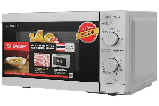 [CHỈ GIAO MIỀN BẮC] Lò vi sóng cơ 21L Sharp R-211TV-SL