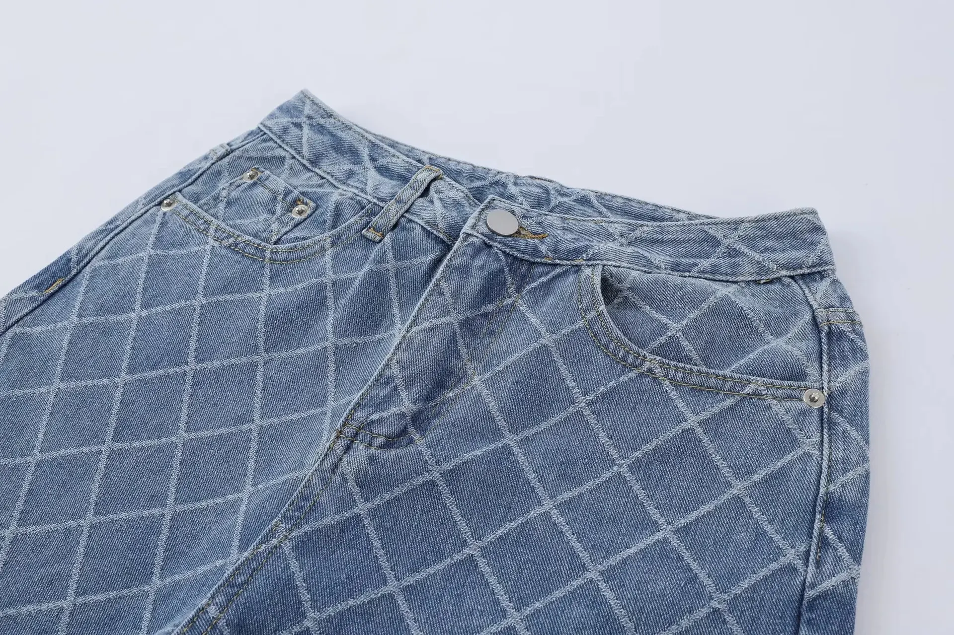 Title 10, Pantalon bootcut en jean rétro pour femme. Conf...