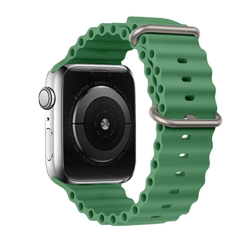 Marine siliconen horlogeband voor Ultra horloge 41mm 45mm 49mm. Waterdicht, duurzaam en comfortabel voor alle activiteiten.