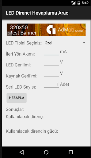 LED Direnci Hesaplama Aracı