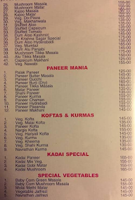 Sri Krishna Sagar menu 5