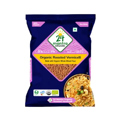 24 Mantra Organic Roasted Vermicelli 400 Gm