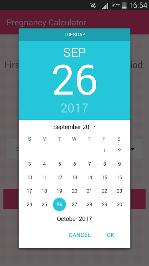 Калькулятор беременности - Калькулятор сроков — приложение на Android