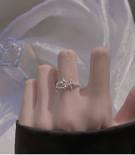 Title 6, Star Ear Eight-pointed Stars Ring