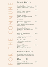 One8 Commune menu 4