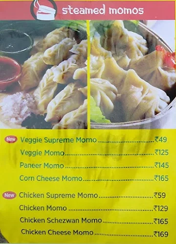 Wow! Momo menu 