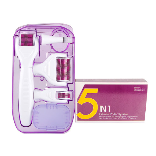 Title 1, DermaKit 6-in-1 Derma Roller Kit Facial Microne...