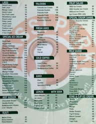 The Lassi Park menu 5