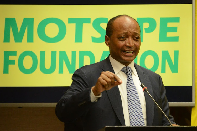 Patrice Motsepe speaks during the Motsepe Foundation national day of prayer launch on November 07, 2018 in Sandton, South Africa. The event, in its second year, to be held at FNB Stadium on November 25, is aimed at praying for the betterment of the country and the African continent at large.