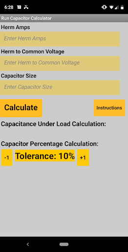 PC u7528 Run Capacitor Calculator 1