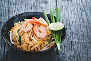 Mouthwatering Phad Thai noodles.