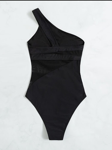 Title 5, Womens Swimsuit Sexy Solid Color One-piece Bik...