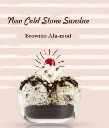 Brownie Almond Stone Sundae